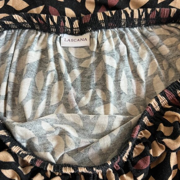 Lascana Bandeau Maxi Dress brown floral print  size 2 - Picture 5 of 6